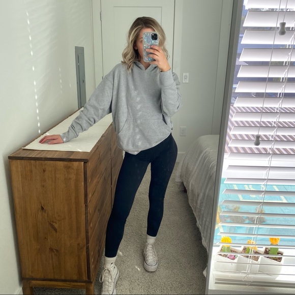 NWT WeWoreWhat oversized heather gray hoodie - Picture 1 of 6